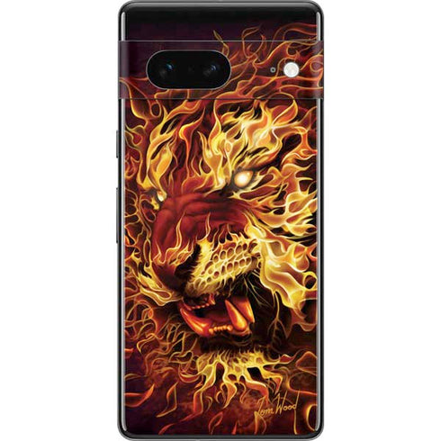 Fire Tiger by Tom Wood Pixel Skins
